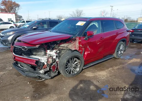 2021 Toyota Highlander Platinum from USA, damaged, VIN 5TDFZRBHXMS144360